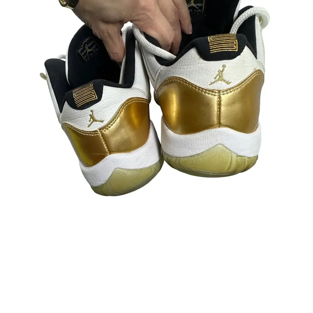 Jordan 11 Retro Low Closing Ceremony Metallic Gold 2016 Mens Size 11 528895-103⁠